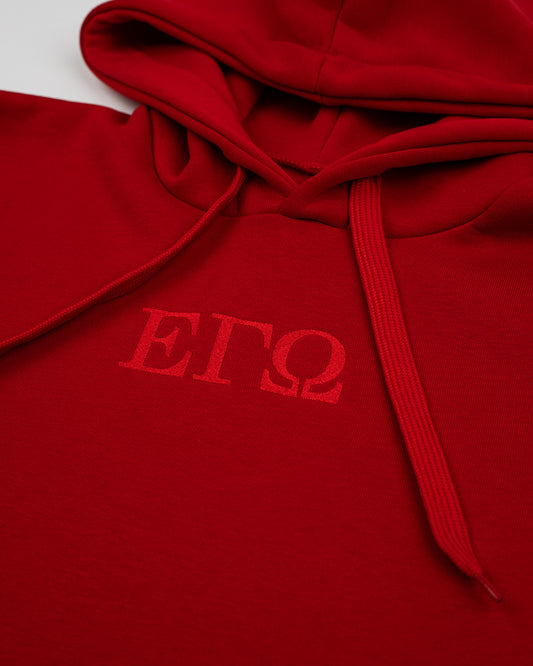 The red hoodie