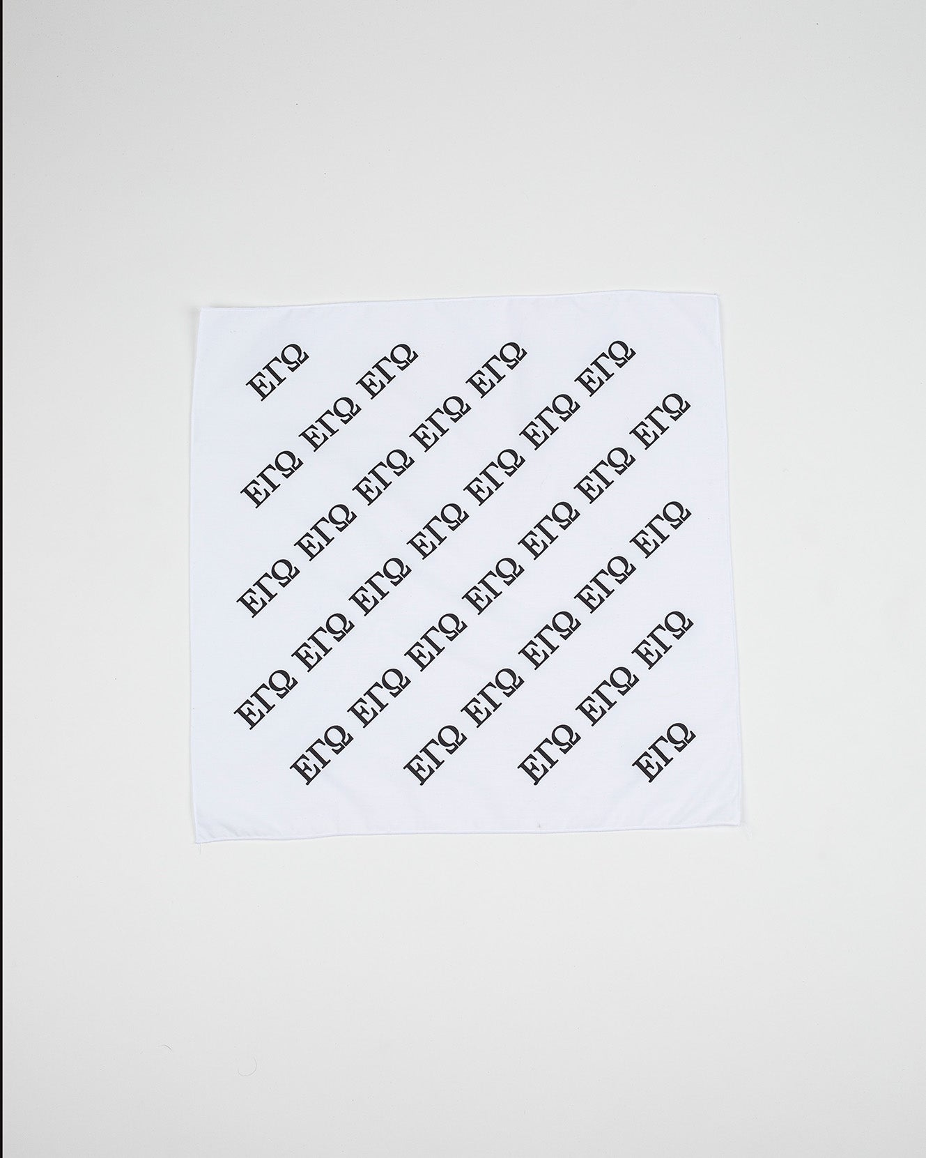 White full print bandana