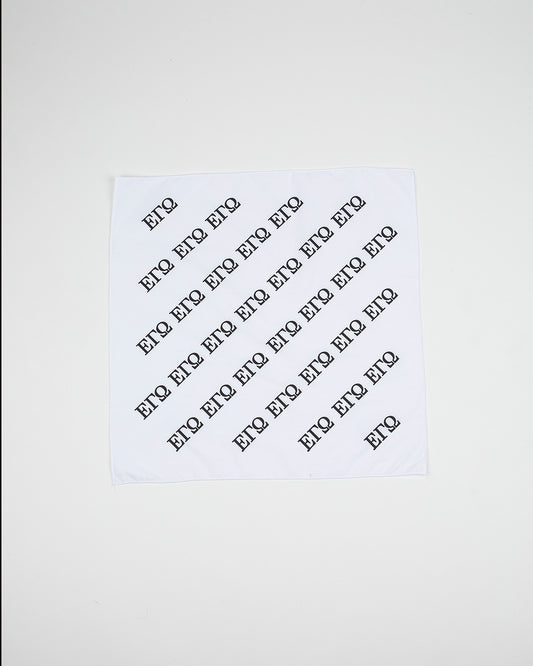 White full print bandana