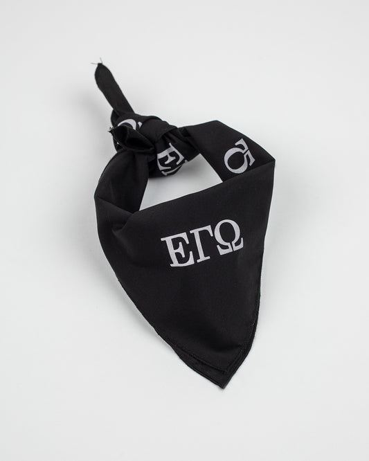 Black full print bandana