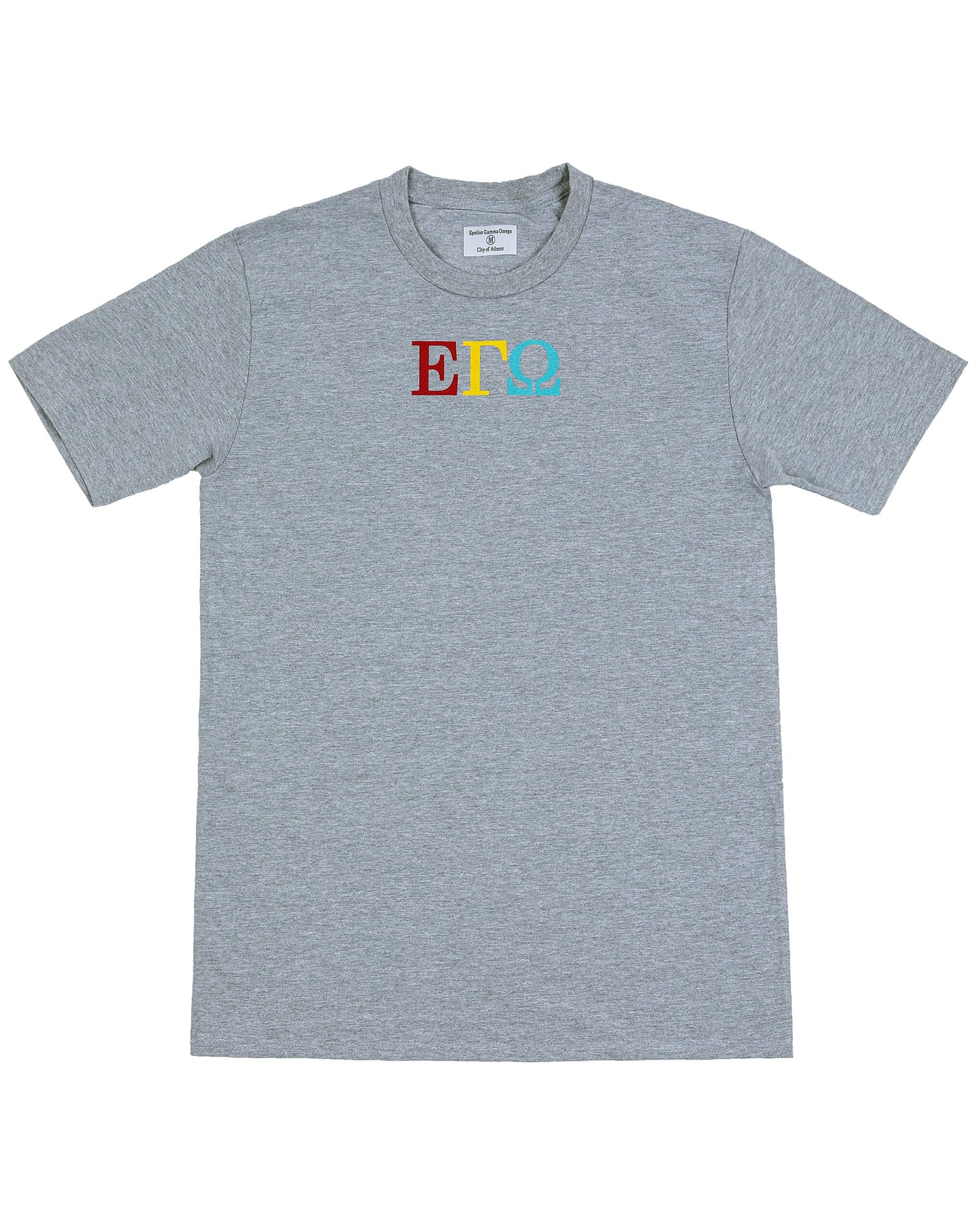 The grey colored t-shirt