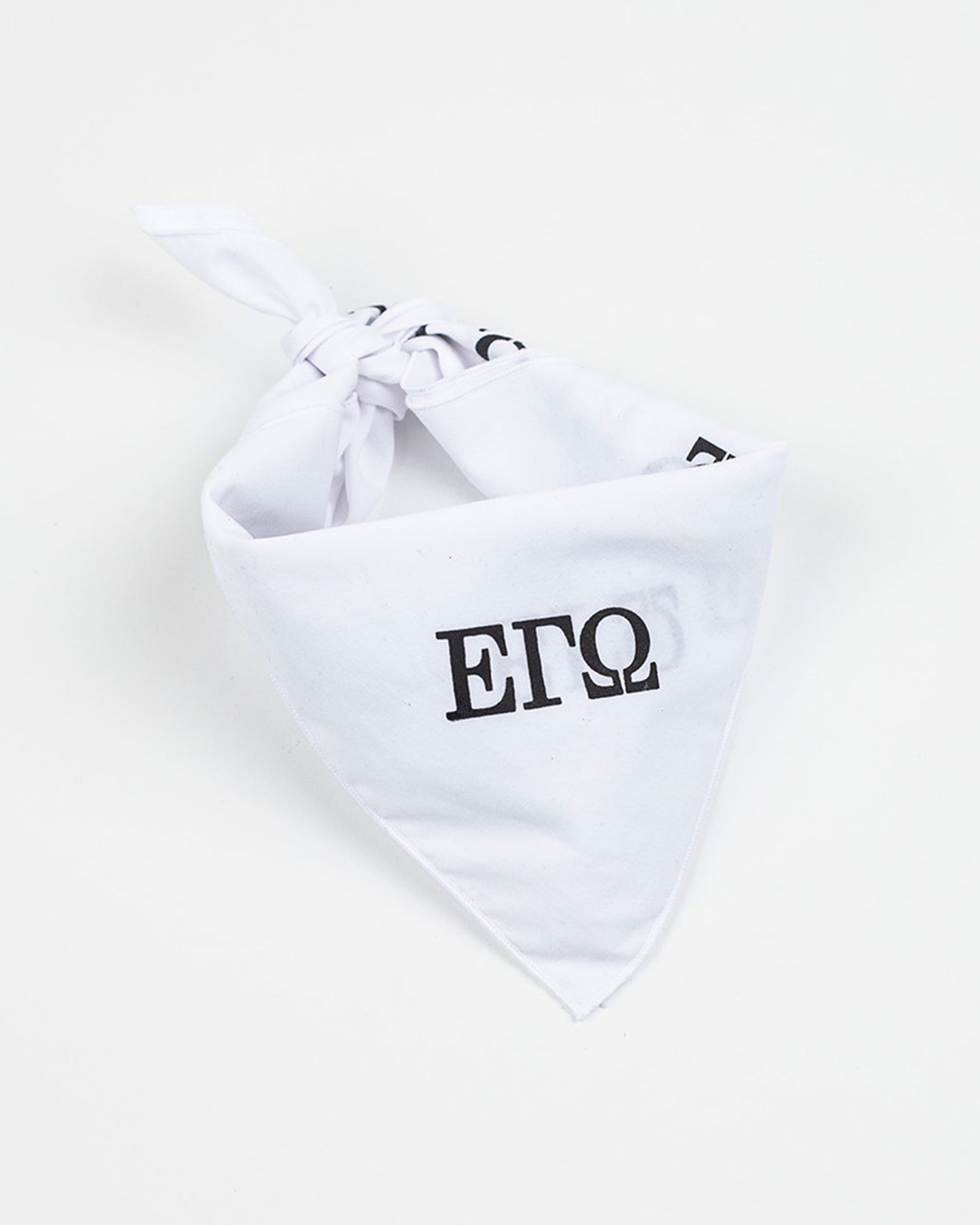 White full print bandana