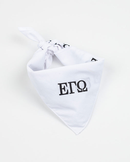 White full print bandana