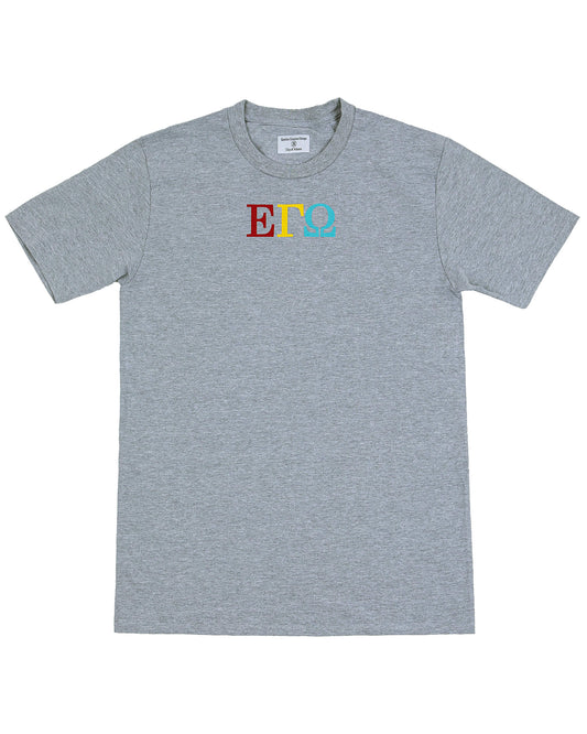 The grey colored t-shirt
