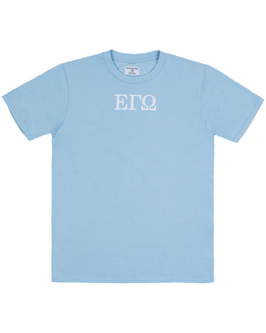 The baby blue t-shirt