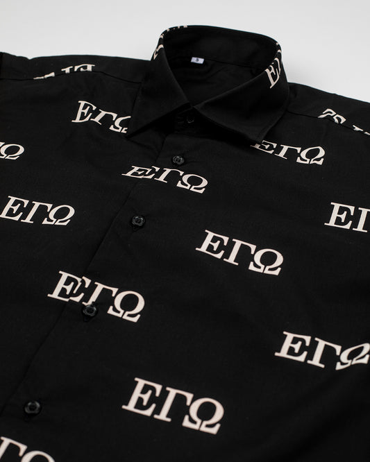Black full print shirt